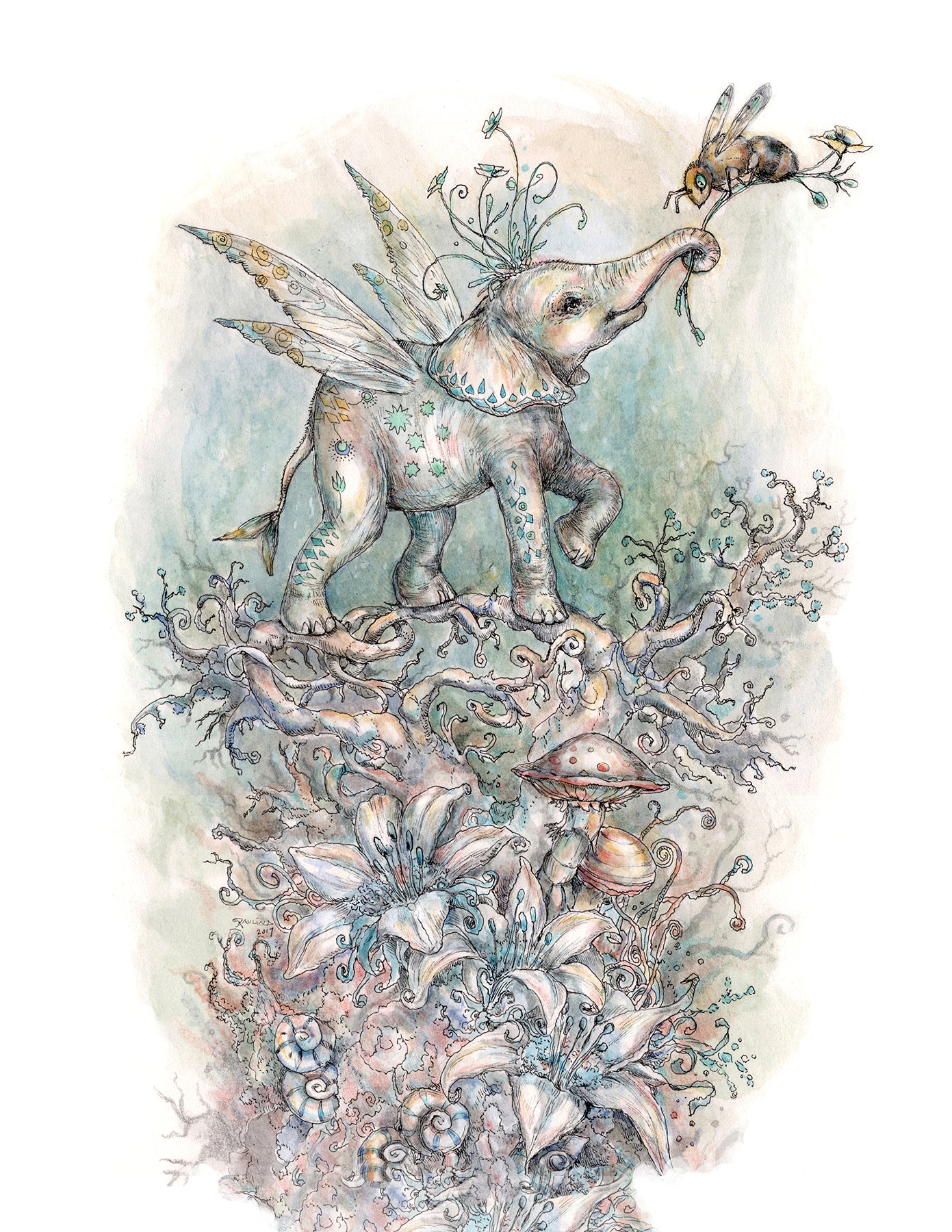 Pixie Elephant and Bee