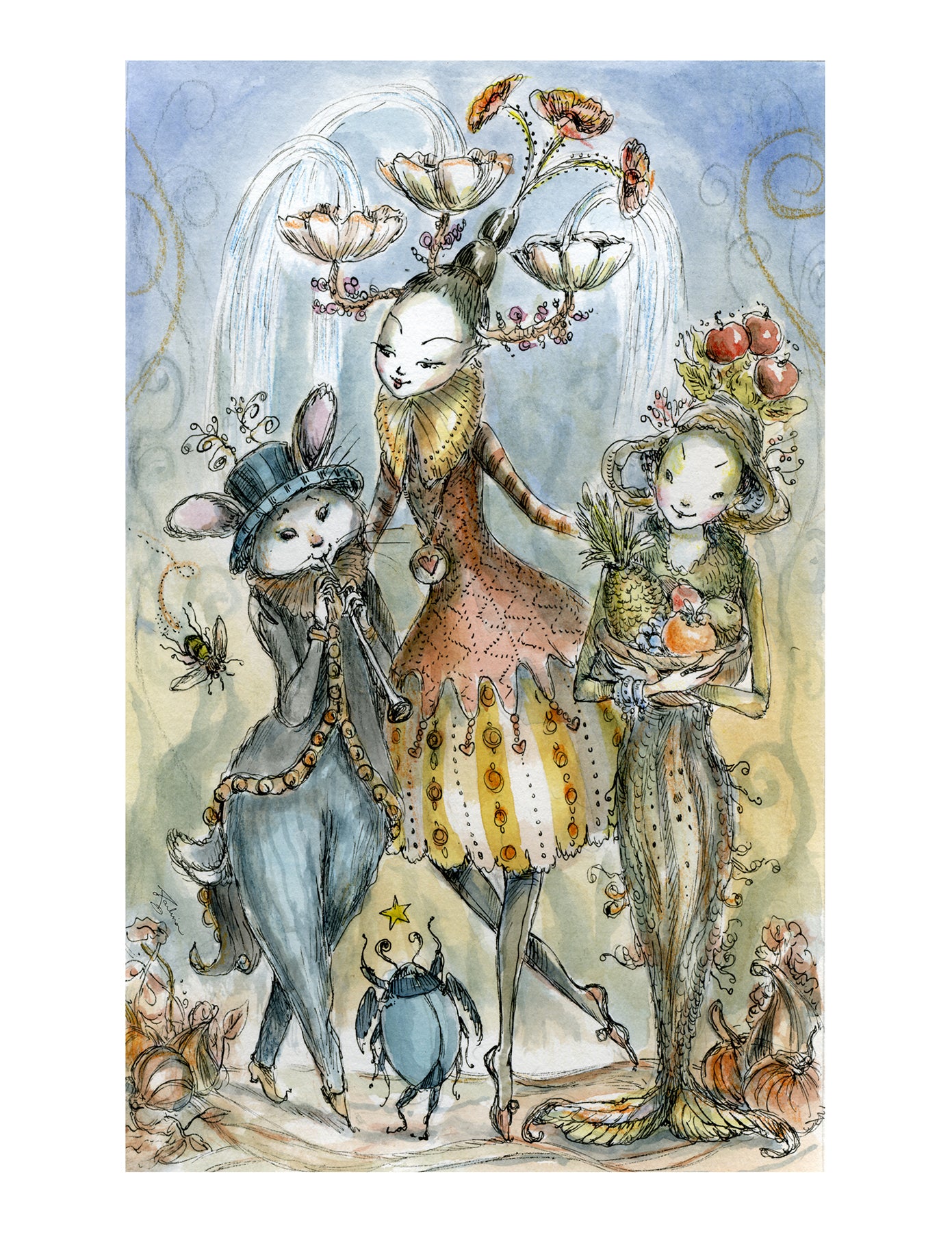 Three of Cups (Joie de Vivre)