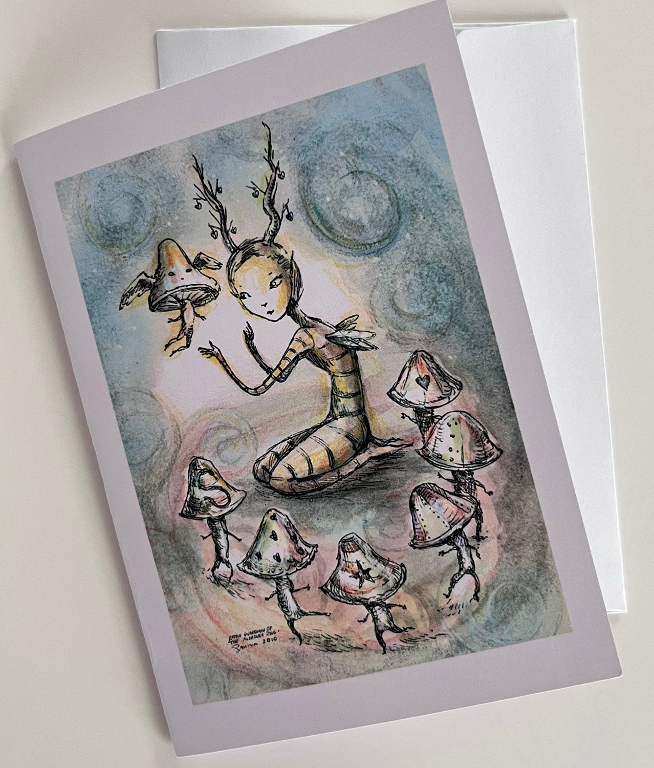Little Guardian of the Mushroom Ring Note Card