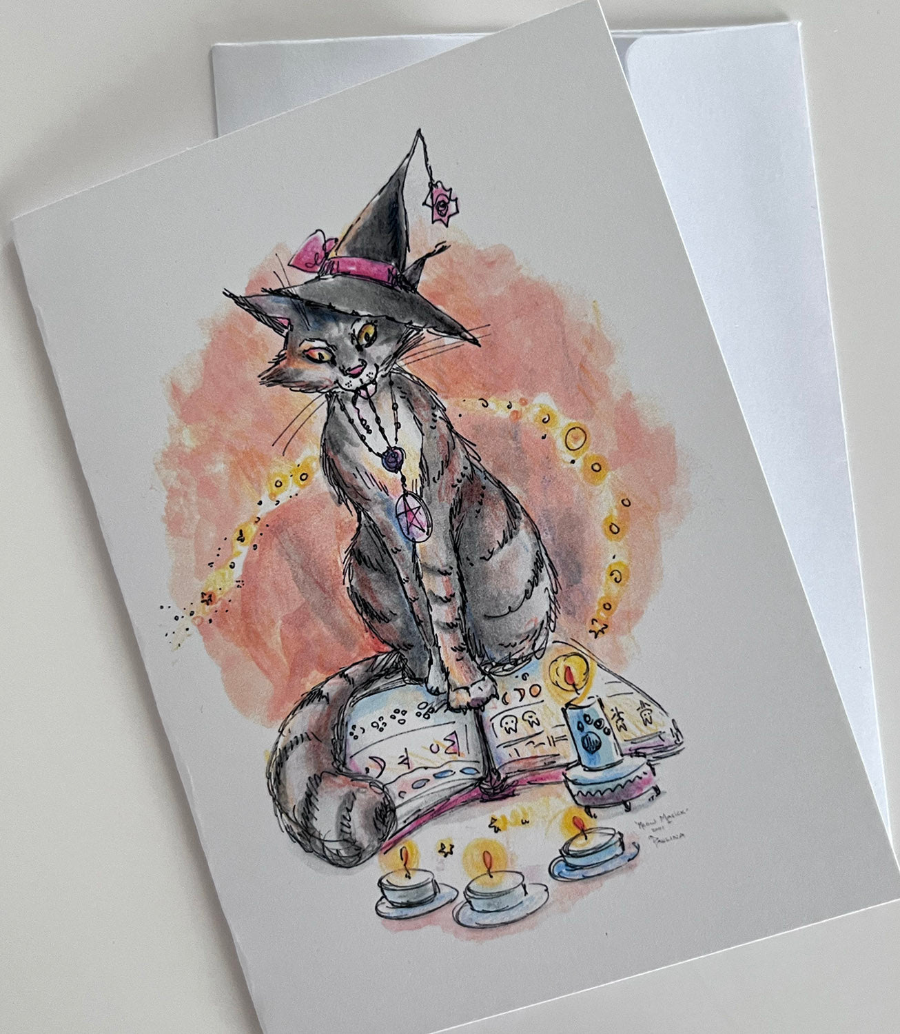 Meow Magick Note Card