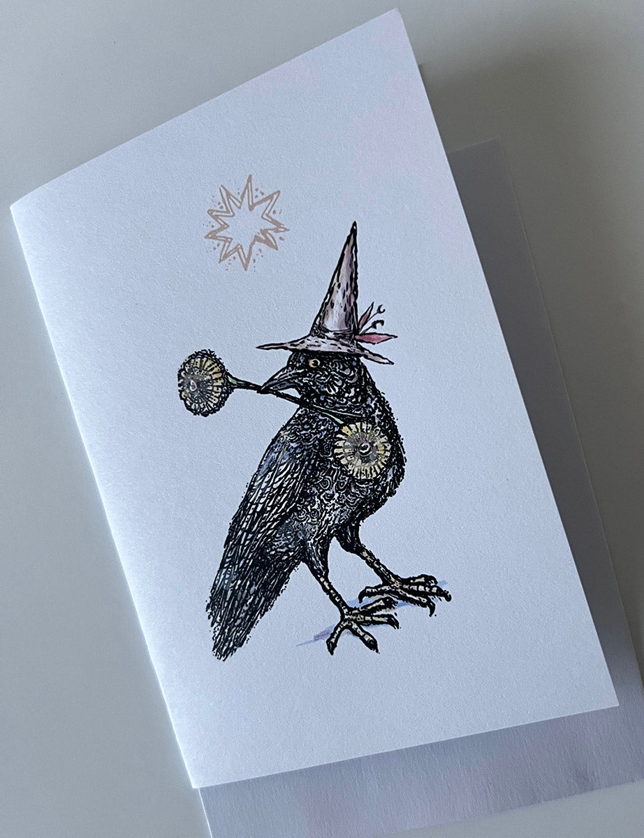 Spellbound Crow Note Card