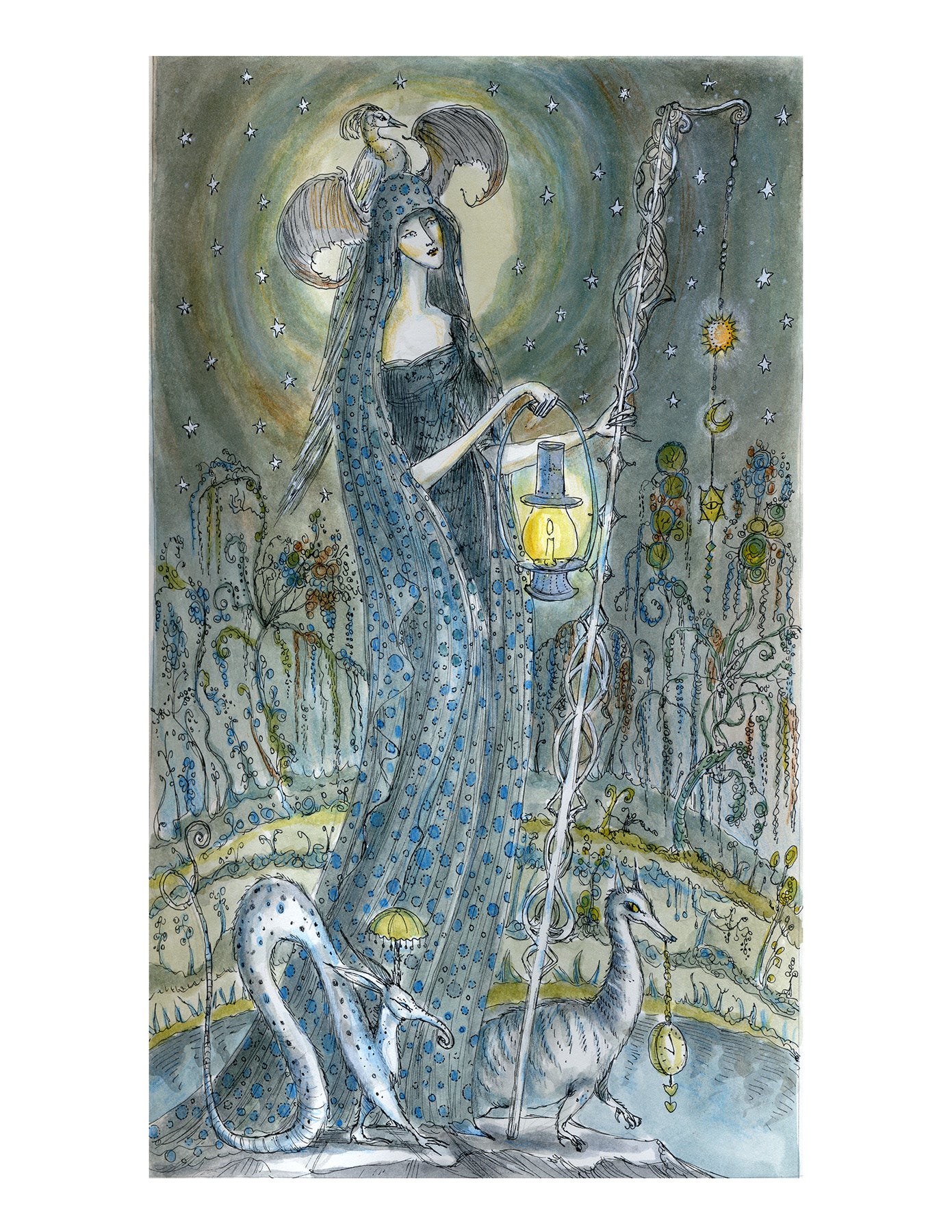 The Hermit (Paulina Tarot)
