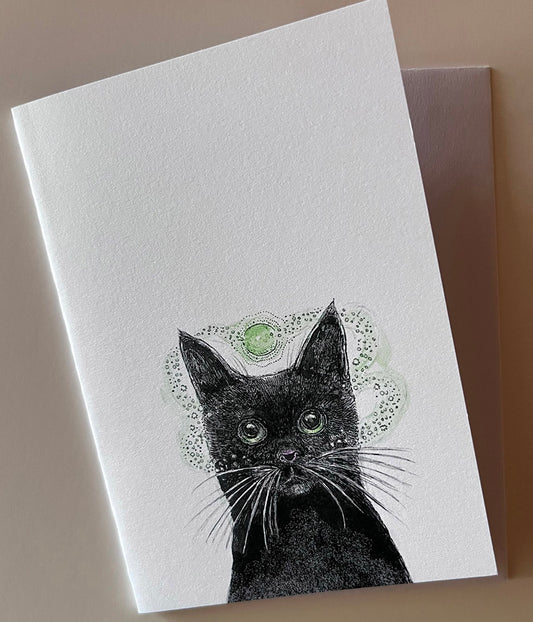 Galaxi Kitty Note Card