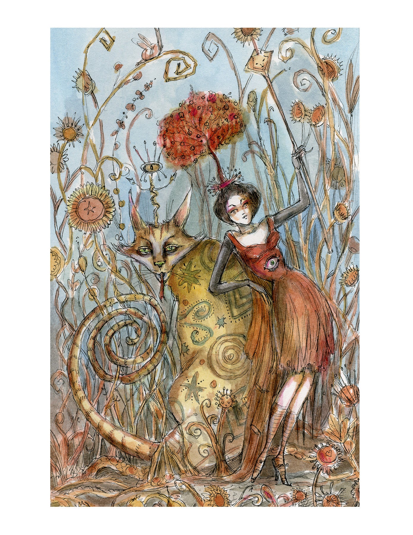 Queen of Wands (Paulina Tarot)