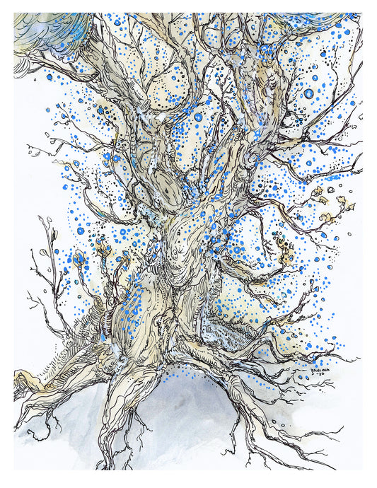 Blue Shimmer Tree