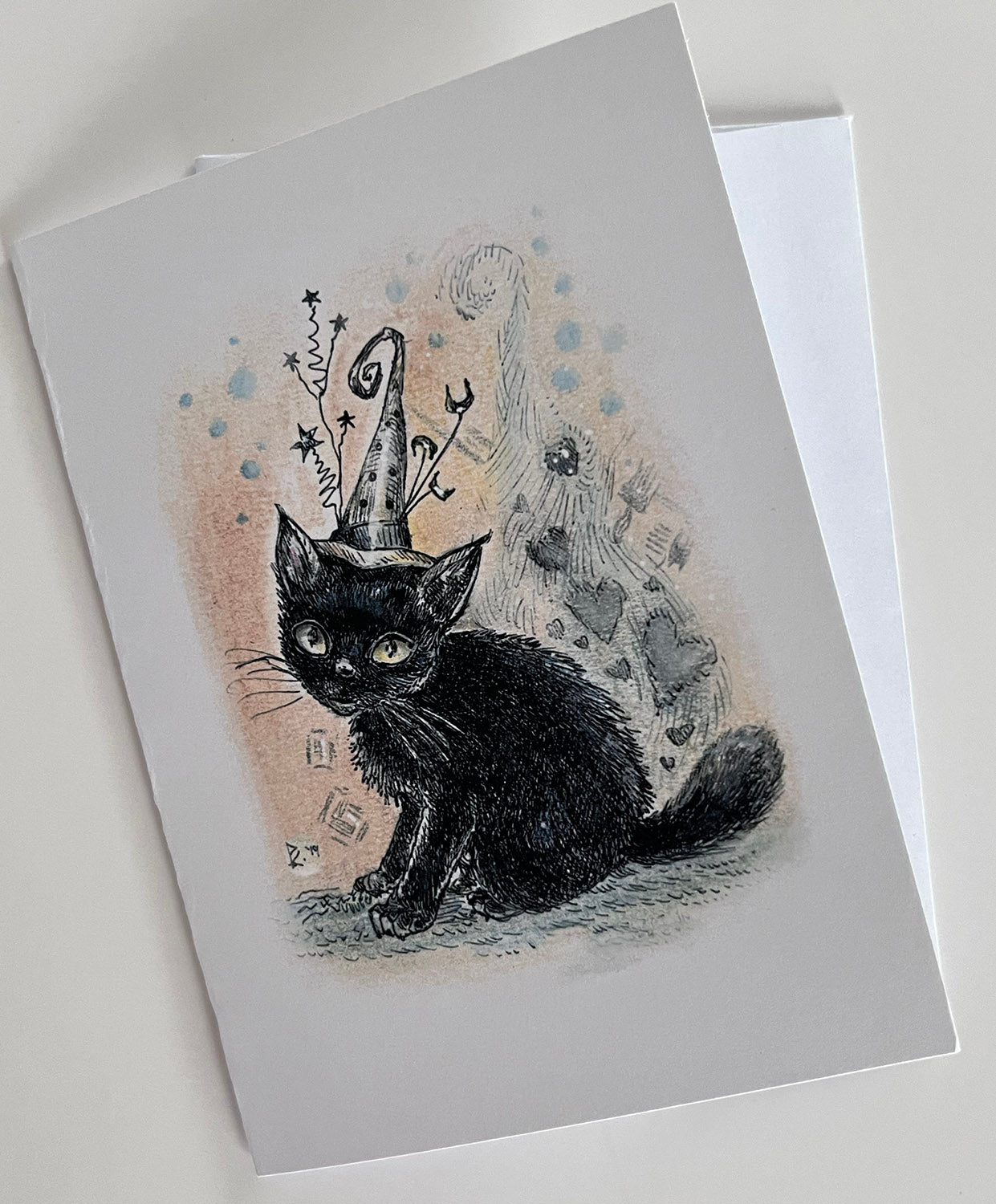 Little Witchy Kitten Note Card