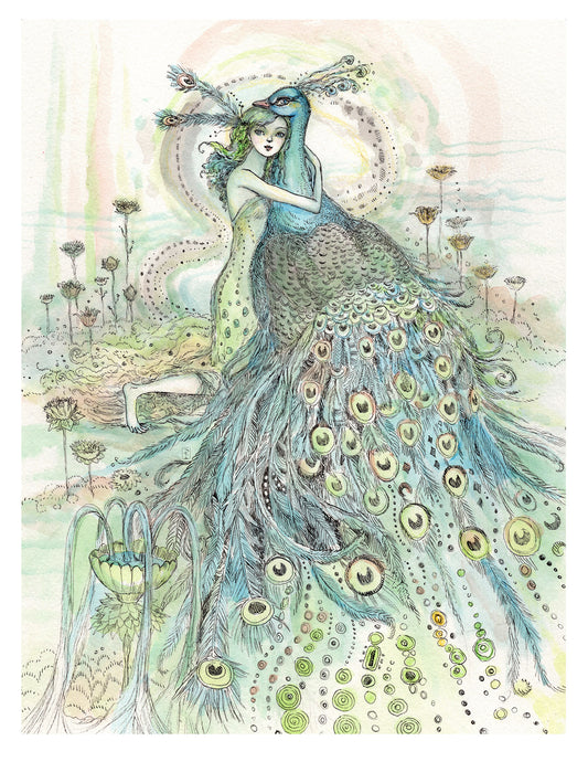 Peacock Hug (Sunlight)