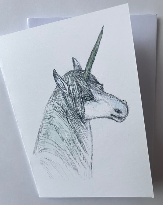 Sugarfern Unicorn Note Card
